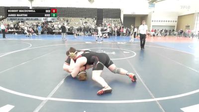 287-H lbs 2nd Place - Robert MacDowell, Honesdale vs Jared Martini, Iron Horse