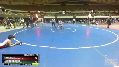 110 lbs Round 3 - Jackson Busier, Smithfield Youth Wrestling vs Liam Fields, Williamsburg Wrestling Club