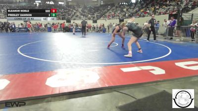 120 lbs Consi Of 32 #2 - Eleanor Noble, Cascia Hall vs Presley Dawson, MARLOW OUTLAWS JH