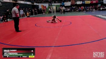 135 lbs Cons. Round 2 - Braze Cassidy, Soldotna vs Jett Knezovich, Student Wrestling Development Program