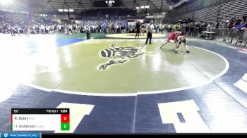 157 lbs Semifinal - Ian Anderson, Moses Lake Wrestling Club vs Rixen Daley, Mat Demon Wrestling Club