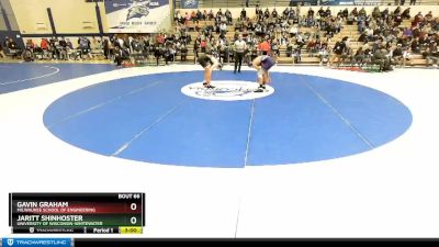 184 lbs Champ. Round 1 - Jaritt Shinhoster, University Of Wisconsin-Whitewater vs Gavin Graham, Milwaukee School Of Engineering