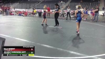 G-80 lbs Finals (2 Team) - Ella Neibert, 14U Indiana vs Beverly Kurkowski-Witt, 14U Texas