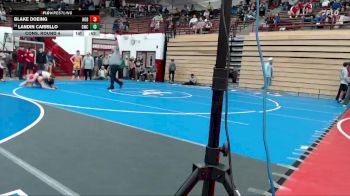 120 lbs Cons. Round 4 - Landin Carrillo, Goshen Wrestling Club vs Blake Doeing, Hobart