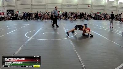 76 lbs Round 2 (10 Team) - Gabriel Custodio, NOVA WC vs Brayton Murtaugh, Dayton Bandits