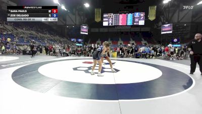 130 lbs Cons. Rd Of 16 - Sara Pauls, NY vs Zoe Delgado, FL