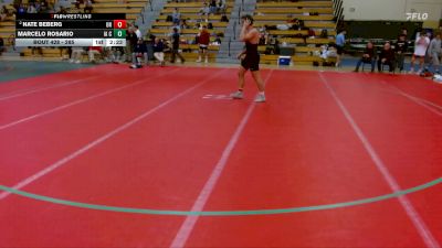 285 lbs Semifinal - Marcelo Rosario, Iowa Central Community College vs Nate Beberg, UNATTACHED