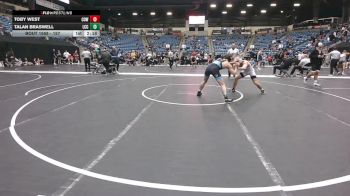 157 lbs Quarterfinal - Toby West, Cowley College vs Talan Braswell, Labette Community College