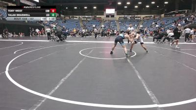 157 lbs Quarterfinal - Toby West, Cowley College vs Talan Braswell, Labette Community College
