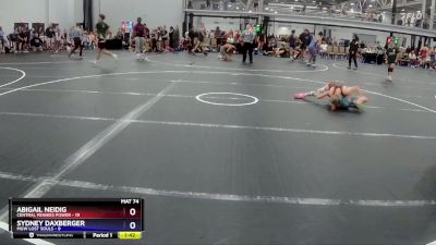 84 lbs Semis (4 Team) - Abigail Neidig, Central Pennies Power vs Sydney Daxberger, MGW Lost Souls