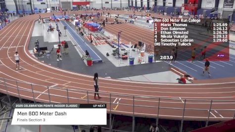 Men's 600m, Finals 3