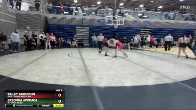117 lbs Cons. Semi - Breonna Apodaca, Internal Quest vs Tinley Anderson, Small Town Wrestling