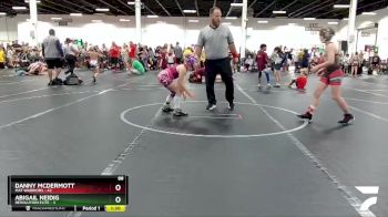 88 lbs Round 2 (8 Team) - Danny McDermott, Mat Warriors vs Abigail Neidig, Revolution Elite