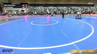132 lbs Quarterfinal - Brice Bearchum, Durham Wrestling Club vs Coy Childers, Nebraska Elite Wrestling Club