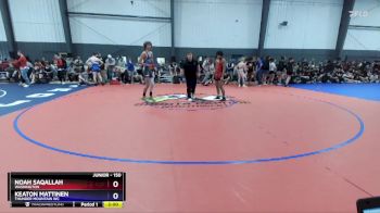 150 lbs Cons. Round 1 - Noah Saqallah, Washington vs Keaton Mattinen, Thunder Mountain WC