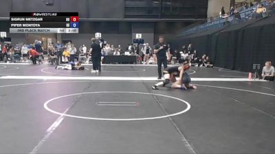 110 lbs 3rd Place Match - Sigrun Metzgar, Ottawa University vs Piper Montoya, High School