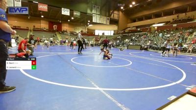 43 lbs Rr Rnd 2 - Bo Baum, Texarkana Wrestling Club vs Gatlin Leonard, Mountain View Stingers Wrestling