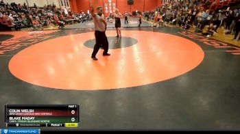 220 lbs Champ. Round 1 - Blake Maday, Carol Stream (GLENBARD NORTH) vs Colin Welsh, New Lenox (LINCOLN-WAY CENTRAL)