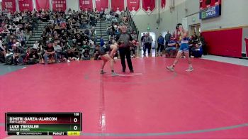 138 lbs Semifinal - D`mitri Garza-Alarcon, Fort Lupton vs Luke Tressler, Pagosa Springs