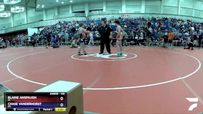 138 lbs Champ. Round 2 - Blaine Anspaugh, MI vs Chase Vanderhorst, OH