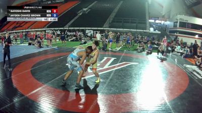 215 lbs 1st Place Match - Satoshi Davis, Nevada vs Jayden Chavez Brown, Nevada