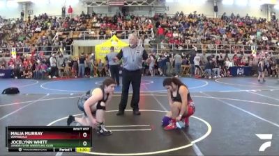 Round 2 - Malia Murray, Waynedale vs Jocelynn Whitt, Junior Flyer Wrestling Club