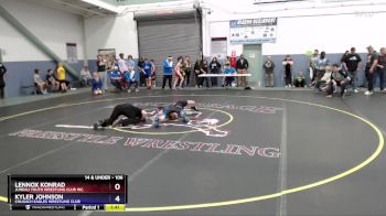 106 lbs Champ. Round 1 - Lennox Konrad, Juneau Youth Wrestling Club Inc. vs Kyler Johnson, Chugach Eagles Wrestling Club