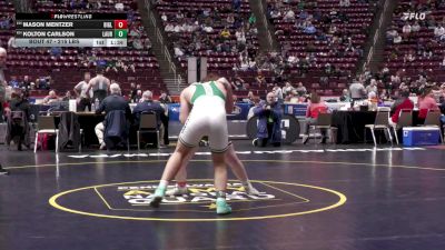 215 lbs Preliminaries - Mason Mentzer, Biglerville vs Kolton Carlson, Laurel