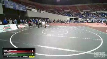 6A-160 lbs Cons. Round 4 - Isaack Valdez, South Medford vs Zak Crawford, Willamette