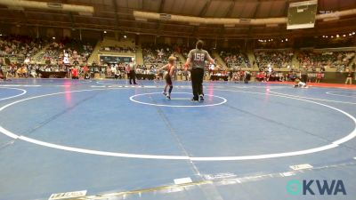 55 lbs Semifinal - Clayton Wardlow, Heat vs Dwaine Goldsberry, Weatherford Youth Wrestling