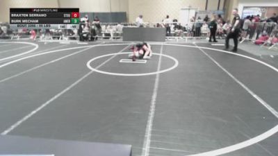 95 lbs Round Of 16 - Braxten Serrano, Stout Wrestling Academy vs Burk Mecham, American Fork