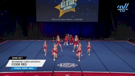 Richmond Cheer Athletics - Code Red [2025 L1 Junior - Small Day 1] 2025 UCA & UDA All Star National Championship
