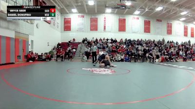 144 lbs 5th Place Match - Bryce Geer, Canton South vs Daniel Donofrio, West Geauga