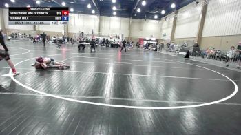 49 lbs Rr Rnd 2 - Genevieve Valdovinos, SONS OF THUNDER vs Ivanka Hill, NorthSide WC