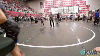 55 lbs Semifinal - Caleb Boyd, Harrah Little League Wrestling vs Elliott Cole, Standfast