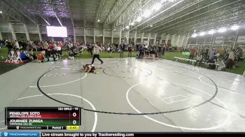 75 lbs Semifinal - Journiee Zuniga, Toppenish USA WC vs Penelope Soto, Arizona Girls Wrestling