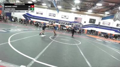 175 lbs Cons. Round 3 - Harbir Deol, JW North vs Michael Lopez, Chino