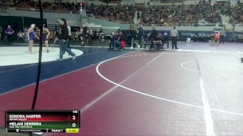 145 lbs Cons. Round 2 - Sonora Harper, Round Valley vs Melani Herrera, San Tan Foothills