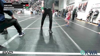 49 lbs Quarterfinal - Kane Leyba, Team Tulsa Wrestling Club vs Eagan Luxton, Raw Wrestling Club
