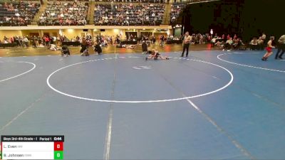 Boys 3rd-4th Grade - 59 Cons. Round 2 - Broc Johnsen, Iowa vs Lowden Even, Immortal Athletics WC