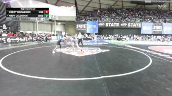 Boys 1A 113 lbs Champ. Round 2 - Bodey Schweiger, Riverside vs Andy Calderon, Royal