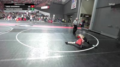 80 lbs Cons. Semi - Grayson Stenberg, Team Nazar Training Center vs Reed Akkerman, Wisconsin Rapids