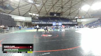 120 lbs 2nd Place Match - Grayson Hanson, Mat Demon Wrestling Club vs Audon Clark, Toppenish Badboy Wrestling