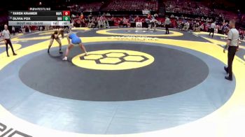 G-140 lbs Cons. Round 1 - Taren Kramer, G-Mapleton vs Olivia Fox, G-Brush