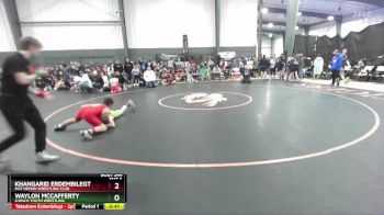 117 lbs Quarterfinal - Waylon McCafferty, Ilwaco Youth Wrestling vs Khangarid Erdembilegt, Mat Demon Wrestling Club