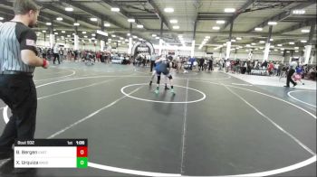 156 lbs Quarterfinal - Brady Bergen, East Valley WC vs Xavier Urquiza, Bagdad Copperheads WC