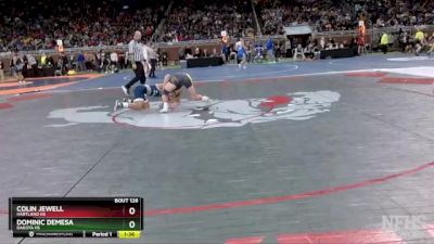 D1-150 lbs Quarterfinal - Dominic DeMesa, Dakota HS vs Colin Jewell, Hartland HS