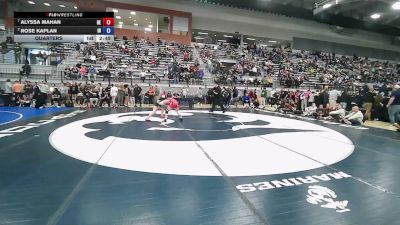 U23 Women - 57 lbs Quarters - Alyssa Mahan, DE vs Rose Kaplan, IN
