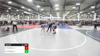 123 lbs Consi Of 16 #2 - Raymond Gutierrez, Relentless vs Mateo Jimenez, No Team