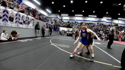 60 lbs Rr Rnd 2 - Katie Burrows, Noble Takedown Club vs Mazelyn Mooney, Geary Youth Wrestling